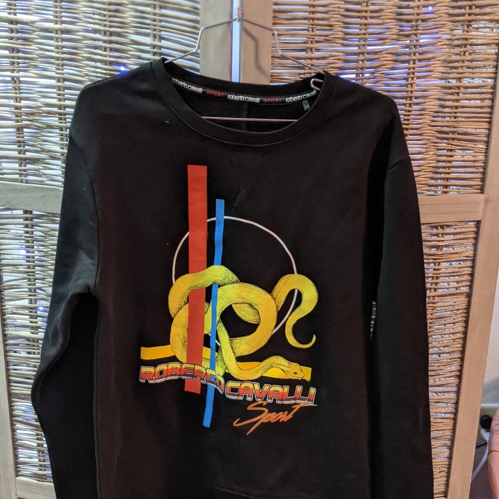 Roberto Cavalli Sport Crewneck Mens Size Medium